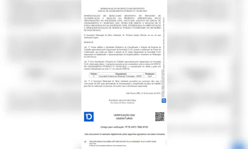 
				
					Serviço de clínica pet será via OSC e custará R$ 4,6 milhões em João Pessoa
				
				