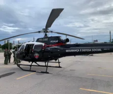 Helicóptero Acauã é enviado para auxiliar a polícia do Rio Grande do Norte