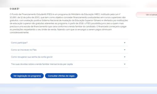 
				
					Fies 2023: veja como consultar vagas disponíveis na Paraíba
				
				