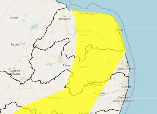 
				
					Inmet renova alertas de chuvas intensas para cidades da Paraíba
				
				