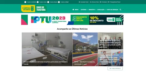 
				
					IPTU 2023 de Campina Grande: veja como acessar o boleto para pagamento
				
				