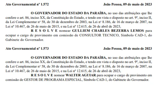 
				
					Jullian Lemos vai para cargo no gabinete do governador
				
				