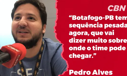 
                                        
                                            Série C: Pedro Alves analisa sequência pesada do Botafogo-PB
                                        
                                        