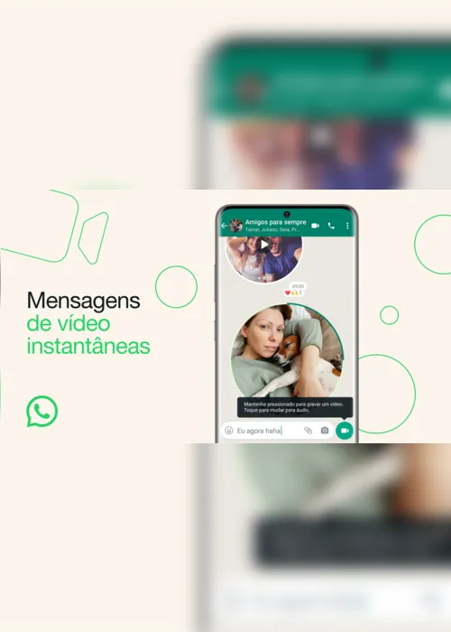 
                                        
                                            Whatsapp divulga nova função de mensagens de vídeo instantâneas
                                        
                                        