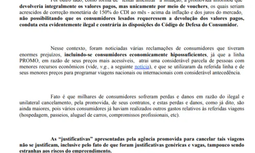 
				
					Defensoria Pública da Paraíba entra com ação no caso '123 Milhas'
				
				