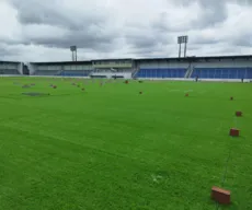 Estádio da Graça: confira imagens da nova grama sintética