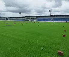 Estádio da Graça: confira imagens da nova grama sintética