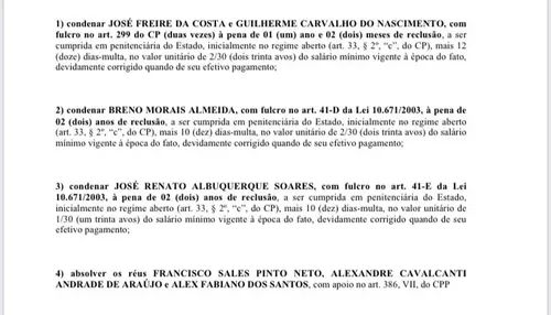 
				
					Operação Cartola: 4 condenados e 3 absolvidos em um dos processos
				
				