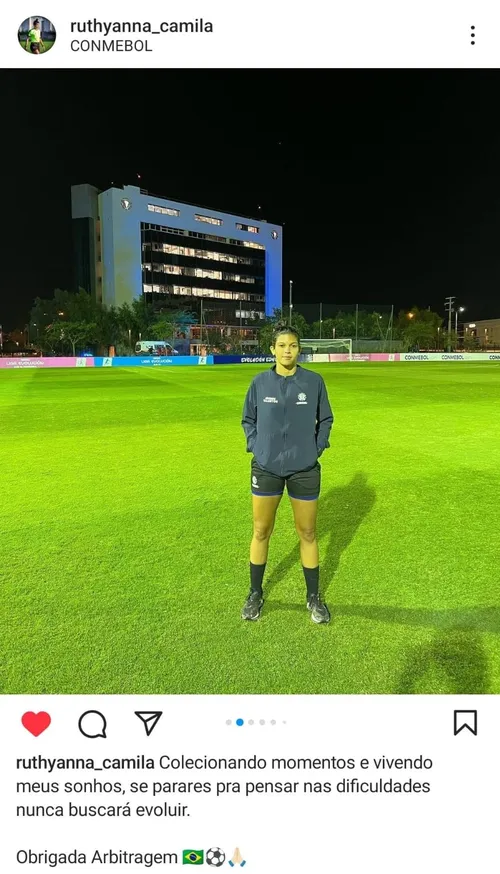 
				
					Ruthyanna Camila representa a Paraíba em curso de jovens talentos da CONMEBOL
				
				