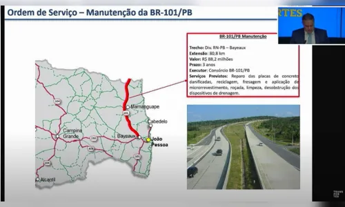 
				
					Ministro libera R$ 151 milhões para triplicação da BR-230 e R$ 88 milhões para BR-101 na Paraíba
				
				