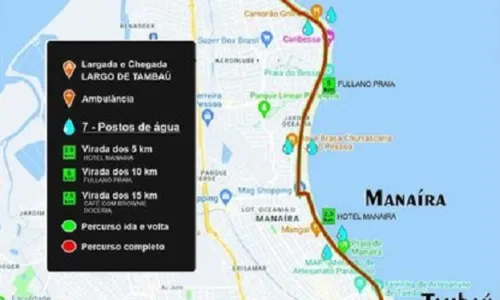 
				
					Corrida da Guarda Civil Metropolitana reunirá 1 mil pessoas na orla de João Pessoa
				
				