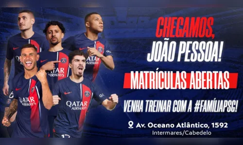 
				
					PSG anuncia escolinha de futebol na Paraíba
				
				