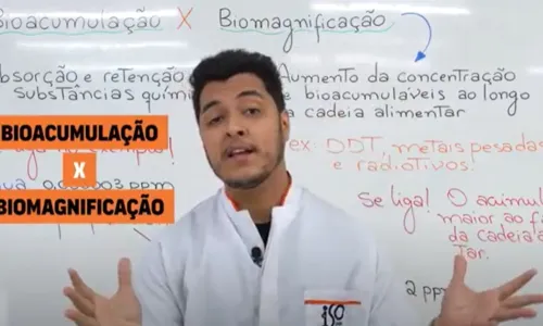 
                                        
                                            Lá Vem Enem: videoaula de biologia explica bioacumulação e biomagnificação
                                        
                                        