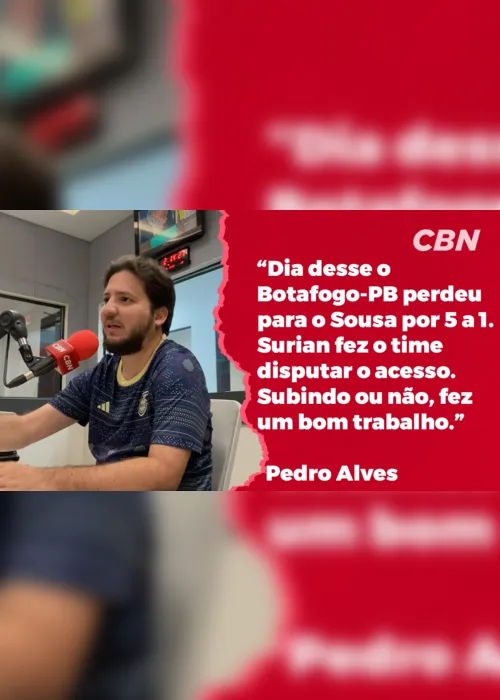 
                                        
                                            Botafogo-PB: Pedro Alves lembra de fragilidade do time no Paraibano e elogia trabalho de Surian
                                        
                                        
