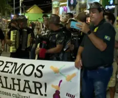 Músicos realizam manifestação contra TAC da orla de João Pessoa