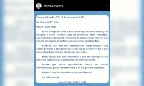 
				
					Sem ‘combinar com os russos’: suplente de vereador é nomeado, mas dispensa cargo na PMCG
				
				