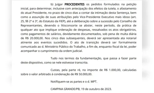 
				
					Análise do mérito: Justiça manda afastar do cargo, mais uma vez, o presidente da Fiep
				
				