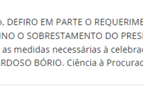 
				
					8 de janeiro: Moraes acata pedido da PGR para formalização de acordo com Pâmela Bório
				
				