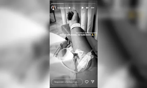 
				
					Grávida de Luva de Pedreiro, Távila Gomes é hospitalizada
				
				