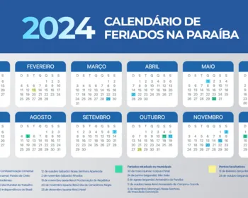 Veja o calendário de feriados 2024