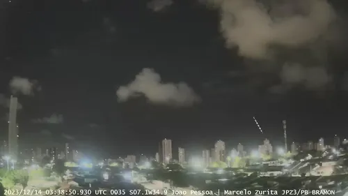 
				
					Chuva de meteoros Geminídeas: veja registros do fenômeno em João Pessoa
				
				