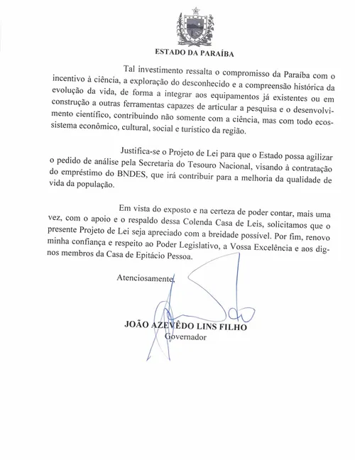 
				
					ALPB autoriza empréstimo de até R$ 800 milhões para governo usar na Ponte Cabedelo-Lucena e Arco Metropolitano
				
				