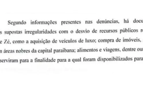 
				
					Oposição protocola pedido de CPI do Padre Zé na Assembleia Legislativa da Paraíba
				
				