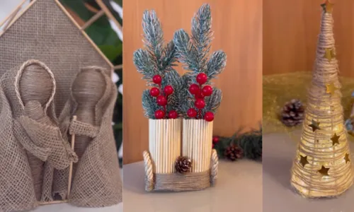 
                                        
                                            VÍDEO: aprenda a fazer 3 opções de peças para decoração natalina
                                        
                                        
