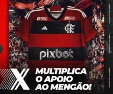 Flamengo divulga camisa com site de apostas paraibano como patrocinador master