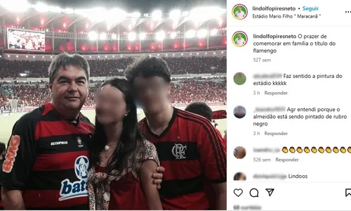 
                                        
                                            Secretário é criticado por pintar Almeidão de vermelho e preto antes do jogo do Flamengo
                                        
                                        