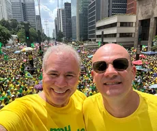 Cabo Gilberto e Queiroga se encontram em manifestação pró-Bolsonaro na Paulista