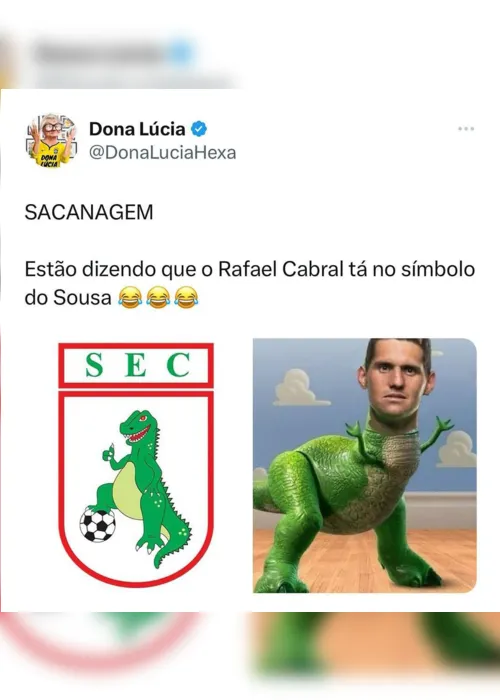 
                                        
                                            Classificação do Sousa na Copa do Brasil 2024 gera memes nas redes sociais; confira
                                        
                                        