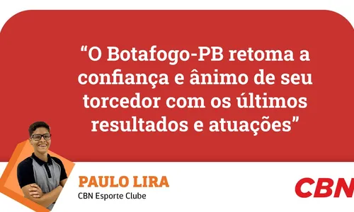 
                                        
                                            Botafogo-PB: Paulo Lira analisa que o Belo retomou a confiança e ânimo de seu torcedor com as últimas atuações
                                        
                                        