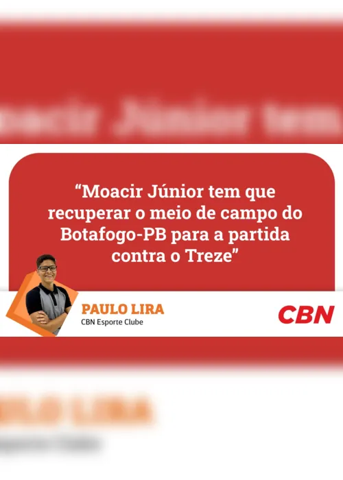 
                                        
                                            Botafogo-PB: Paulo Lira analisa que Moacir Júnior tem que recuperar o meio de campo da equipe
                                        
                                        