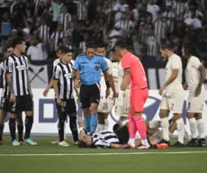 Tiquinho se lesiona em Botafogo 3 a 1 Universitario e preocupa o Glorioso