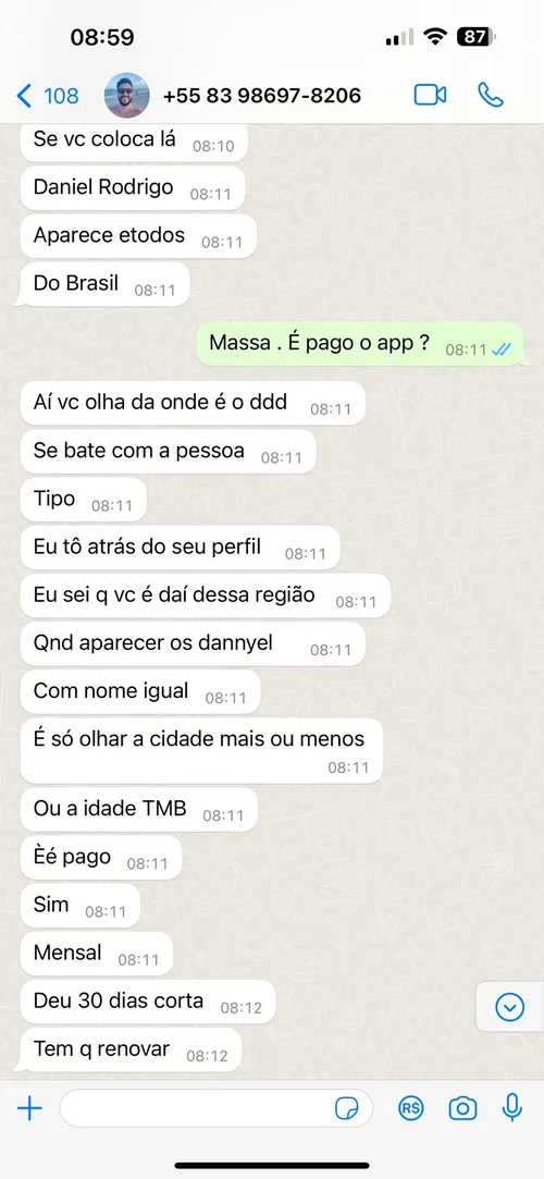 
				
					Paraibano alvo de tentativa de golpe do falso número faz golpista revelar técnica em mensagens
				
				