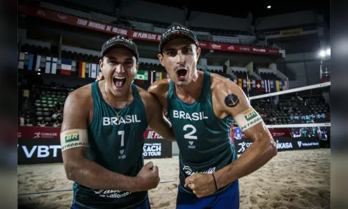 
				
					André/George fica com o vice na etapa do México do Circuito Mundial de vôlei de praia
				
				