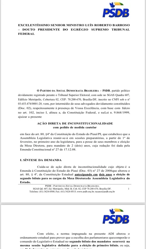 
				
					Ação do PSDB no STF contra Galdino: ato falho ou ‘rebelião’ na ALPB?
				
				