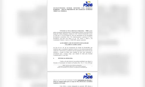 
				
					Ação do PSDB no STF contra Galdino: ato falho ou ‘rebelião’ na ALPB?
				
				